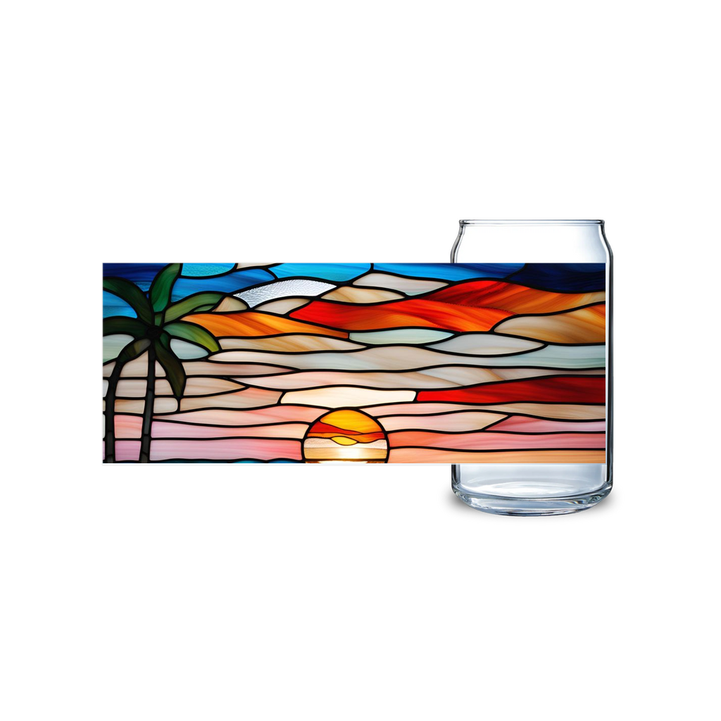 Amber Glow - Soda Can Glass