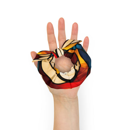 Sunset Vibes Recycled Scrunchie – Sustainable Style with a Bow