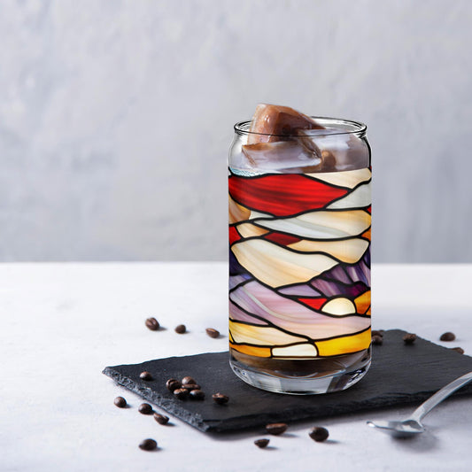 Scarlet Dawn Soda Can Glass