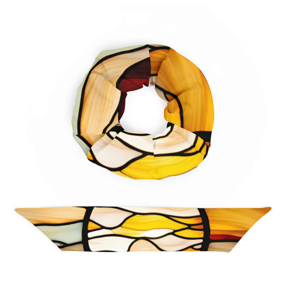 Sunset Vibes Recycled Scrunchie – Sustainable Style with a Bow