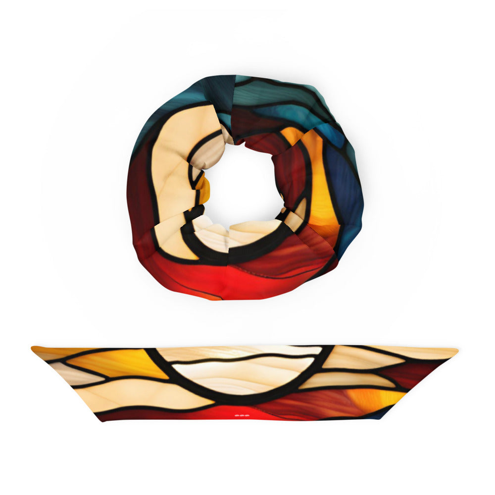Sunset Vibes Recycled Scrunchie – Sustainable Style with a Bow