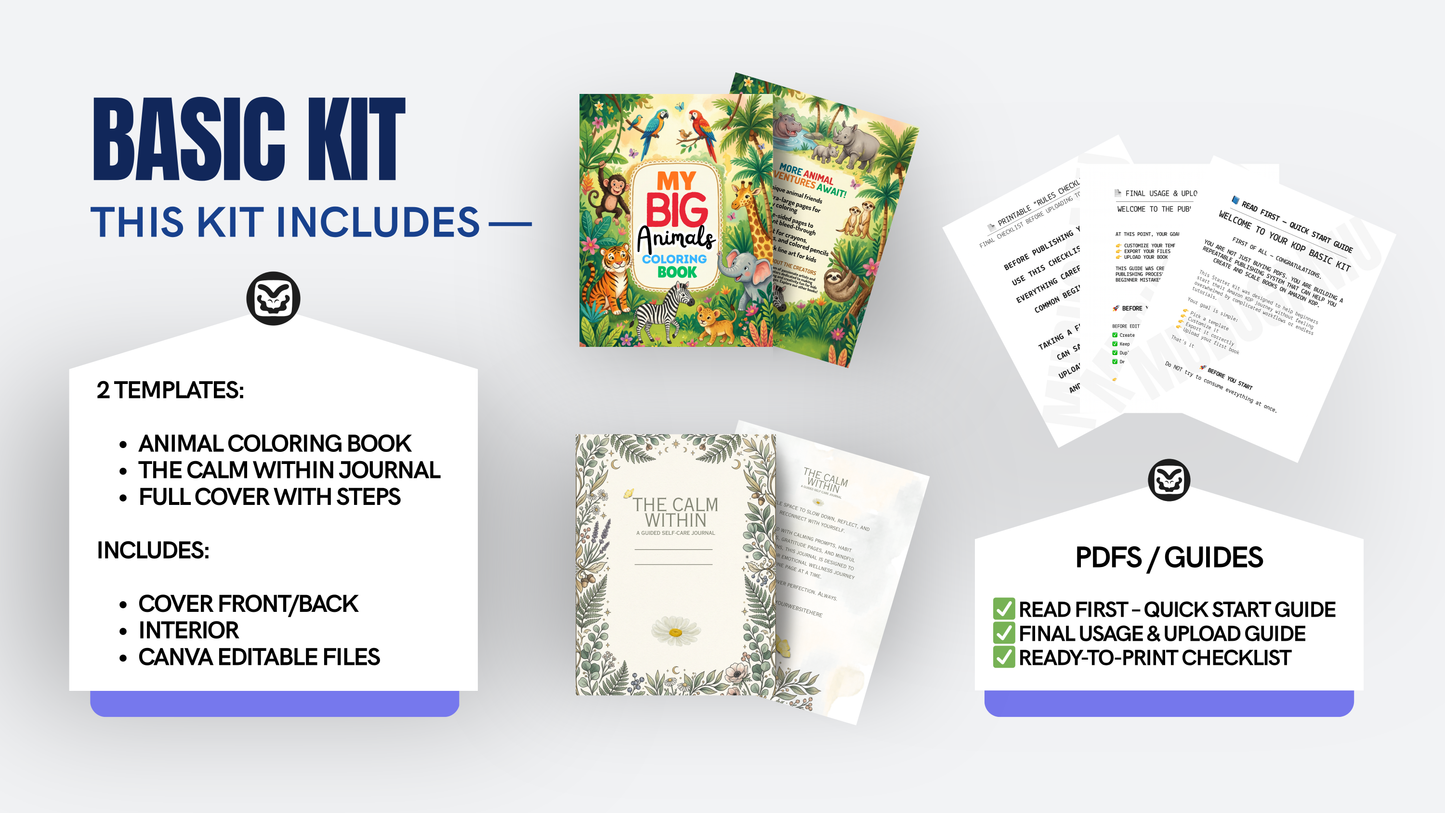 ✅ AMAZON KDP STARTER KIT – LAUNCH YOUR FIRST KDP BOOK STEP-BY-STEP