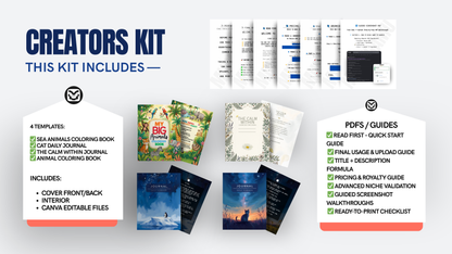 ✅ AMAZON KDP STARTER KIT – LAUNCH YOUR FIRST KDP BOOK STEP-BY-STEP